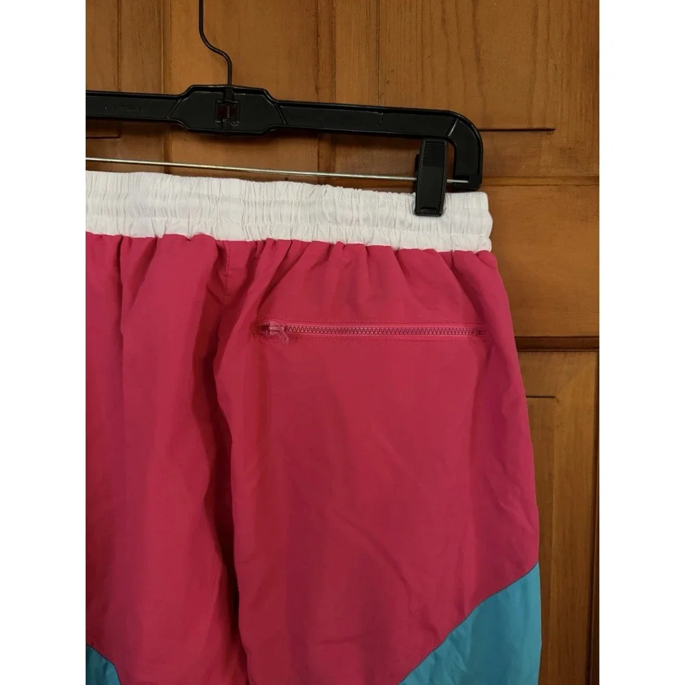 Men's Funny Guy Mugs 80s & 90s Retro Neon Windbreaker Pants Colorblock Medium
